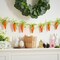 Easter Carrot Garland Decor, 12 Carrots Ornament for Mantel Decorations, 6FT Hanging Artificial Carrots Garland Carrot Banner for Easter Party Fireplace